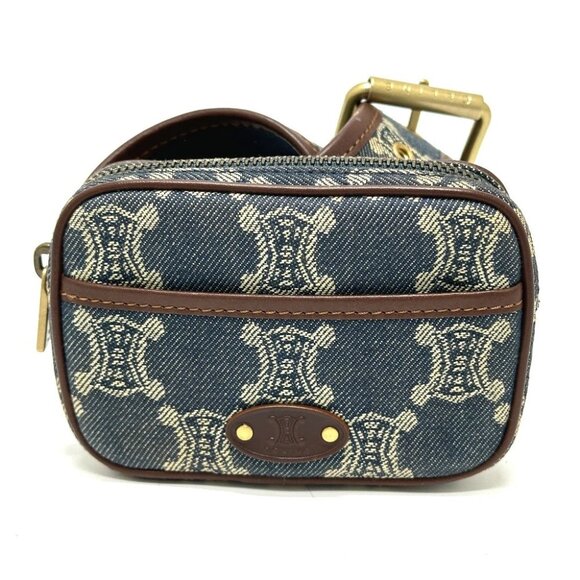 CELINE Macadam Denim Pouches, Belts, Bags Waist Pouch Denim blue - Picture 1 of 14